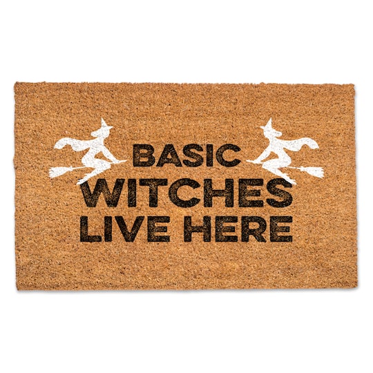 Basic Witches Live Here Doormat